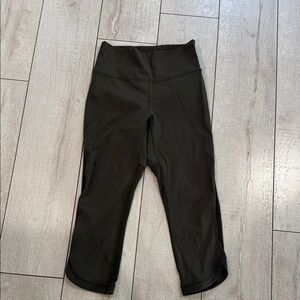 Lululemon High Rise Leggings Olive Green Size 8 Athletic Yoga Pants